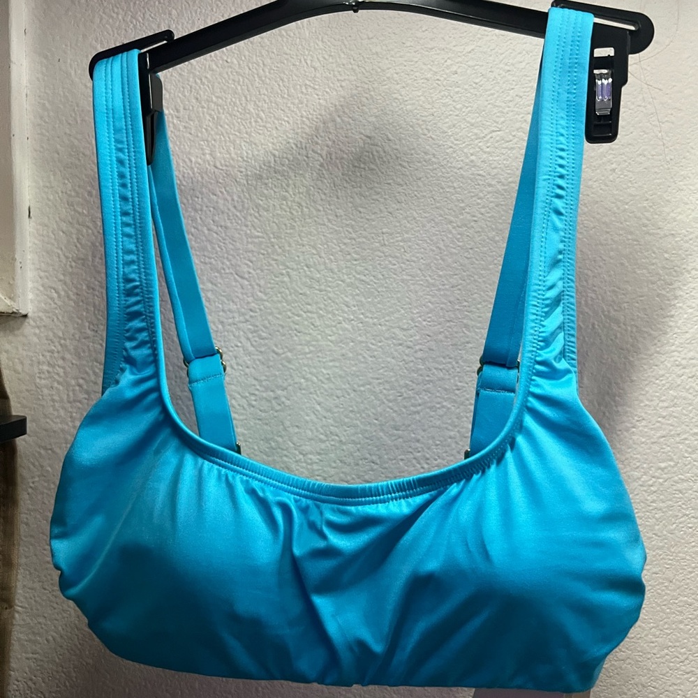 BRAND NEW Dillards light blue swim top